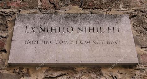 Ex Nihilo Nihil