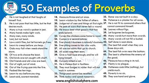 Ex Of Proverbs