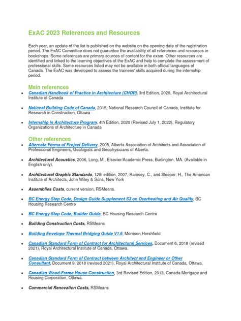 Download Exac For Architects Study Guide 