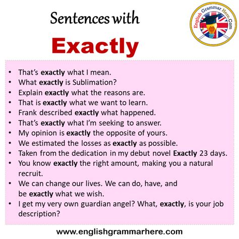 exactly in english