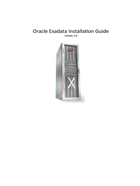 Read Exadata Administrator Guide 