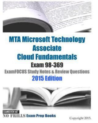 Exam 98 369 Mta Cloud Fundamentals