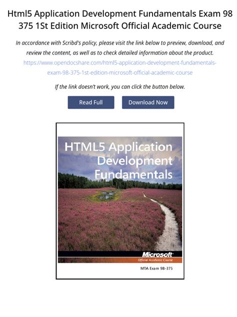 Exam 98 375 Html5