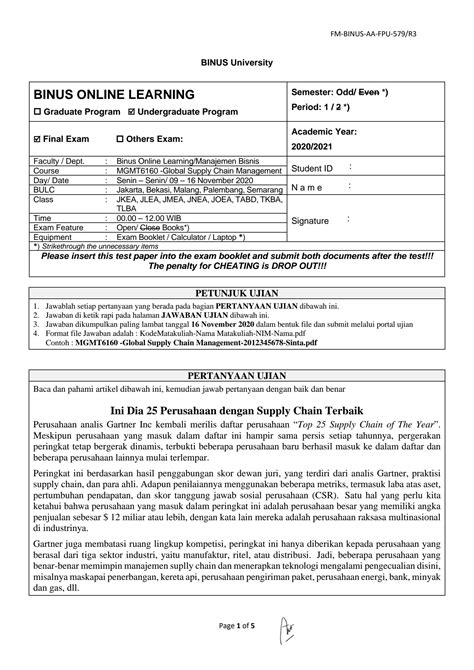 exam binus | PDF SHARE BATCH 3 HCMUTE