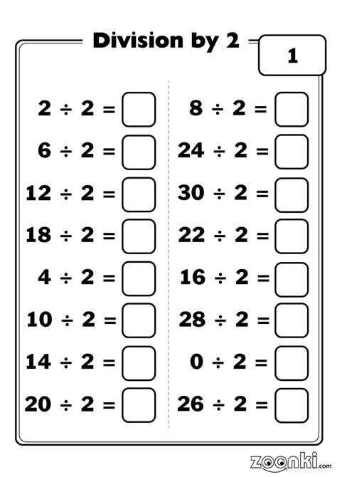 Exam Guide Online Division Of Two Digit By Division By One Digit Number - Division By One Digit Number