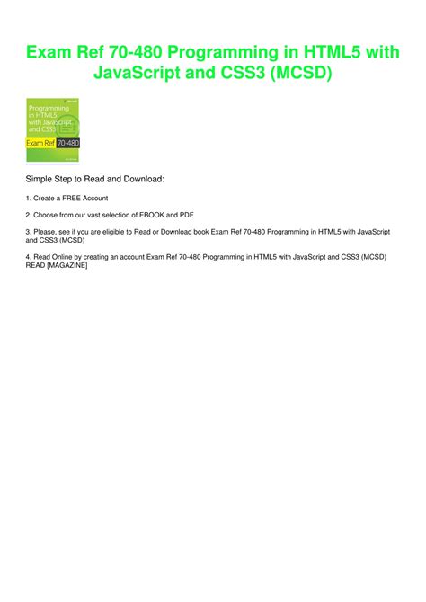 exam ref 480