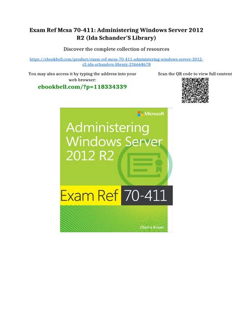 Exam Ref 70 411 Administering Windows Server 2012 R2 Mcsa Administering Windows Server 2012 R