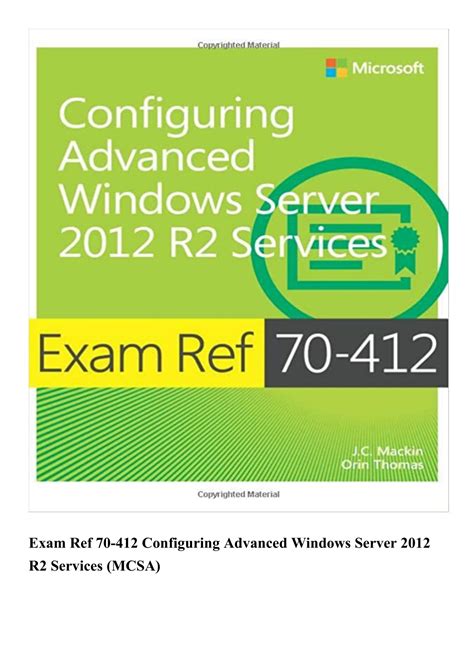 Full Download Exam 70 412 Configuring Advanced Windows Server 2012 Services 