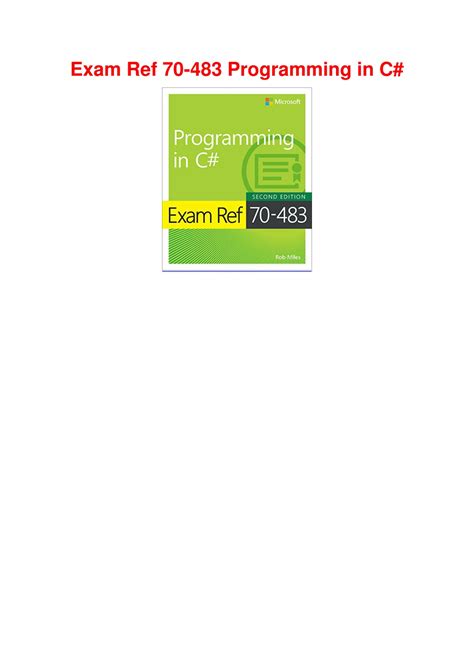 Read Online Exam Ref 70 483 Programming In C 