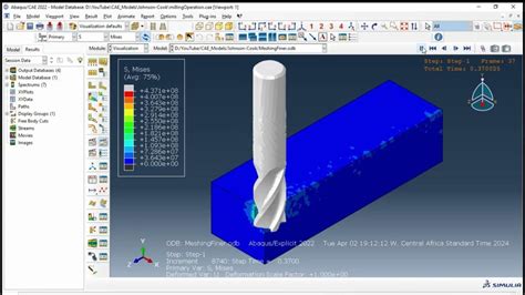 example abaqus on milling operation