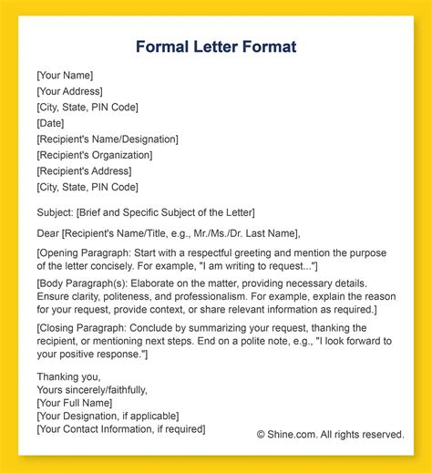 Example Ebay Writing Formal Letter