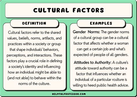 Example For Cultural Factor