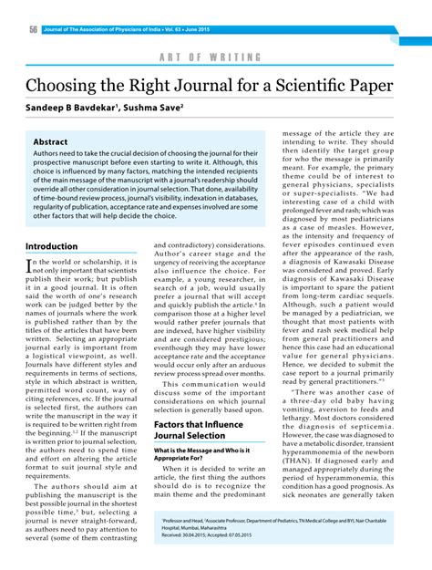 Example Of A Science Journal