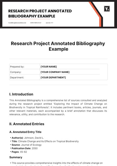 example of bibliography for science project