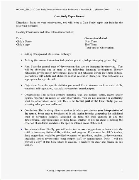 example of case study paper in apa format