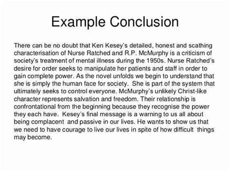 example of conclusion in position paper