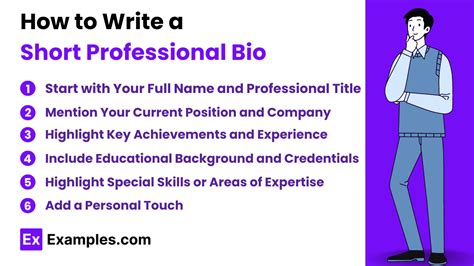 example of how to write a bio