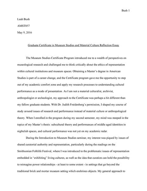 example of introduction in reflection paper
