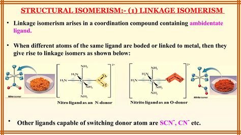 Example Of Linkage Isomerism