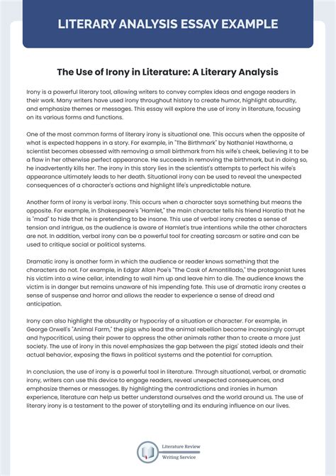 Example Of Literature Analysis