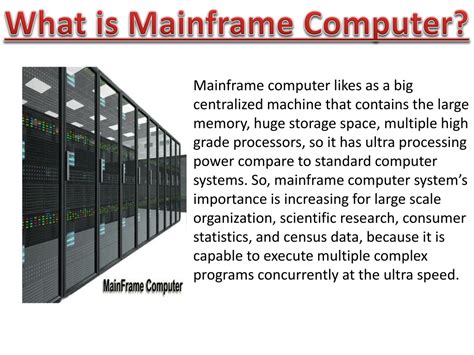 Example Of Mainframe Computer