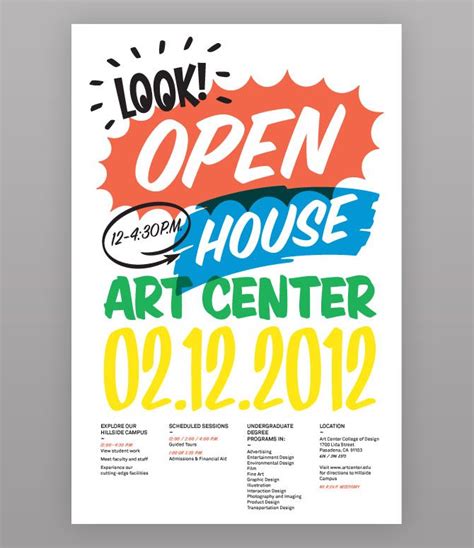 Example Of Open House Poster