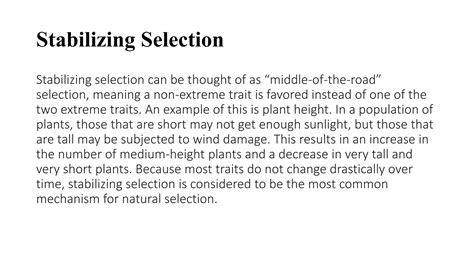 Example Of Selection Pressure