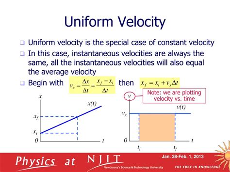 Example Of Uniform Velocity