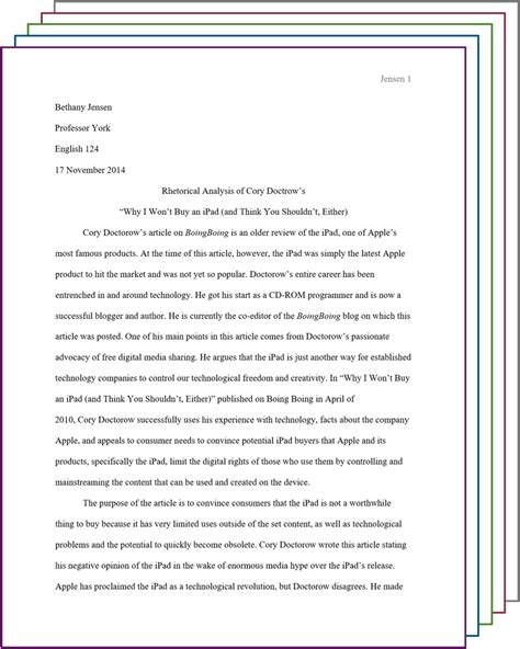 Full Download Example Mla Essay Paper 