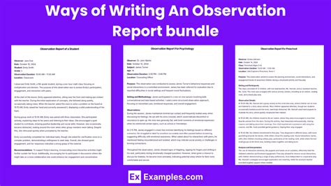 Download Example Observation Paper 
