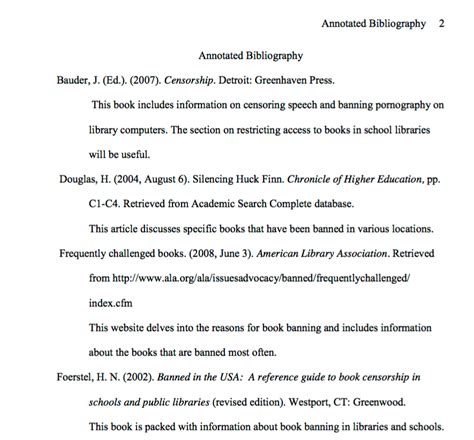 Download Example Of Annotated Bibliography In Apa Format 6Th Edition 