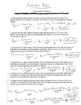 Full Download Example Problems Answers To Universal Gravitation 