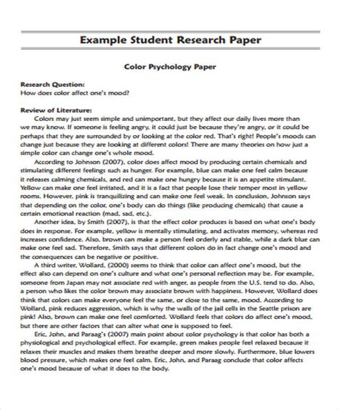 Download Example Student Research Paper Readwritethink Org 