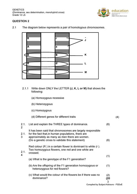 Full Download Exampler Monohybrid Cross Gr12 Practical Memo Question Papers 