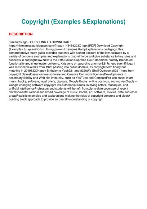examples and explanations copyright