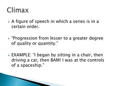 Examples Of Climax Figure Of Speech