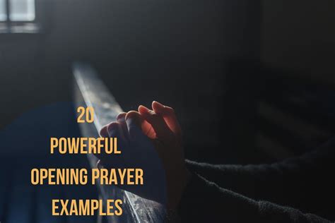 Examples Of Opening Prayers Distin