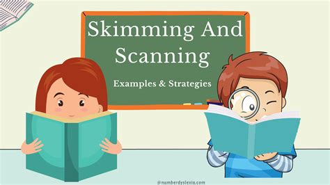 examples of skimming and scanning in reading