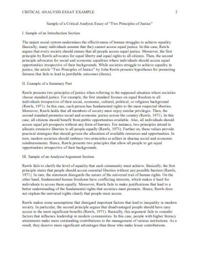 Read Examples Of Analysis Papers 