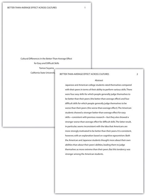 Download Examples Of Apa Style Papers With Abstract 