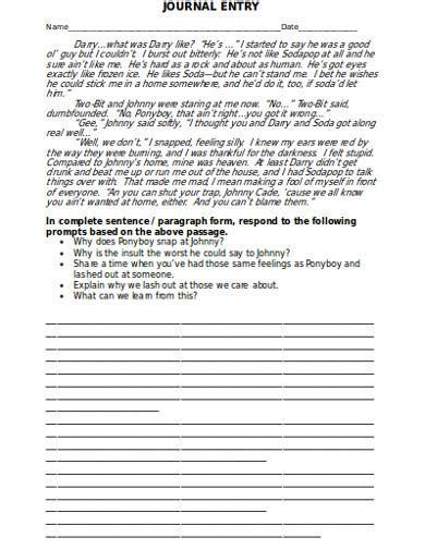 Read Examples Of Good Journal Entries 
