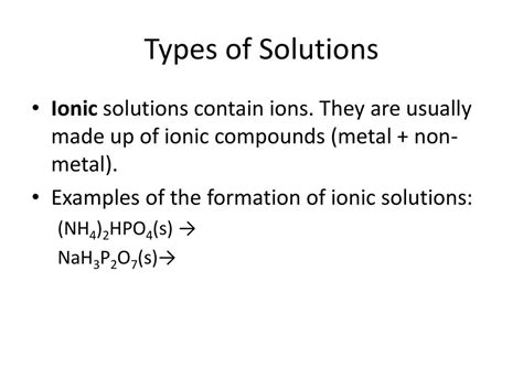 Read Online Examples Of Ionic Solutions 