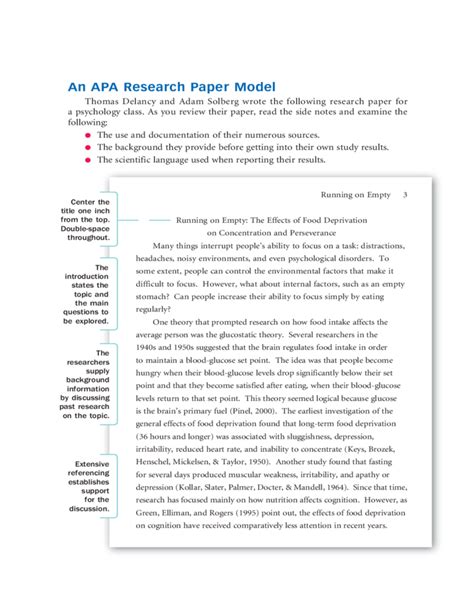 Read Online Examples Of Research Papers Apa 