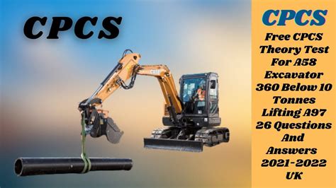 excavator 360 a58 theory test answers