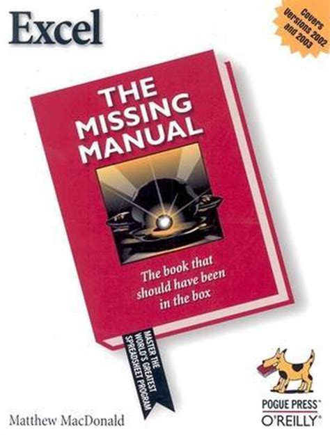 Excel 2003: The Missing Manual ( Missing Manuals)