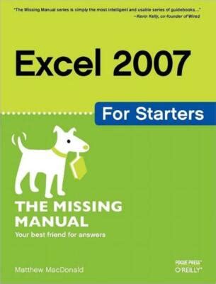 Excel 2007 The Missing Manual