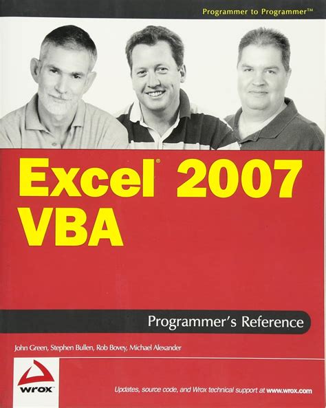 Excel 2007 Vba Programmers Reference