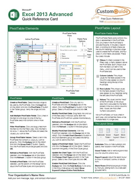 Excel 2013 Advanced E Learning Office