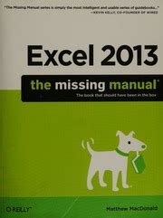 Excel 2013 The Missing Manual