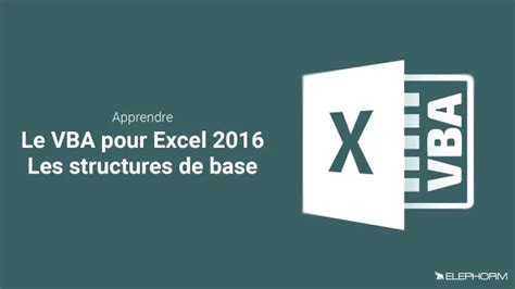 excel 2016 et vba pour les nuls ma c gapoche